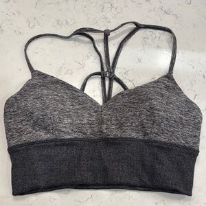 ALO Yoga Charcoal Sports Bra